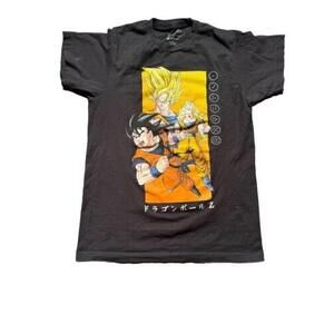 Dragon Ball Z T-Shirt Small Black Goku Super Saiyan Anime Graphic Tee